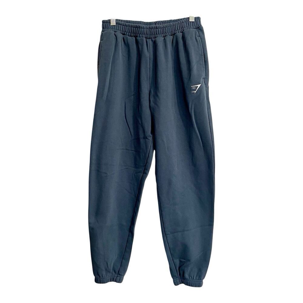 Gymshark Sweatpants Size S Small Men Blue Classic Logo Joggers Athletic